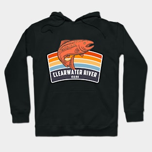 Clearwater River Idaho Salmon Fishing Graphic Hoodie